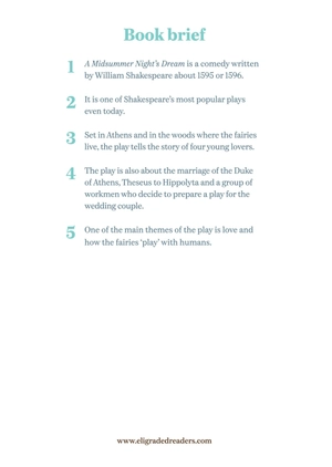 bộ young adult eli readers - a midsummer night's dream- stage 2 a2-downloadable audio files