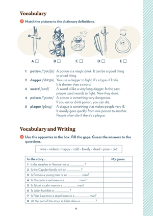 bộ young adult eli readers - romeo and juliet - stage 2 a2 - downloadable audio files