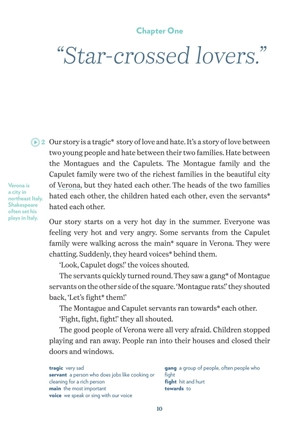 bộ young adult eli readers - romeo and juliet - stage 2 a2 - downloadable audio files