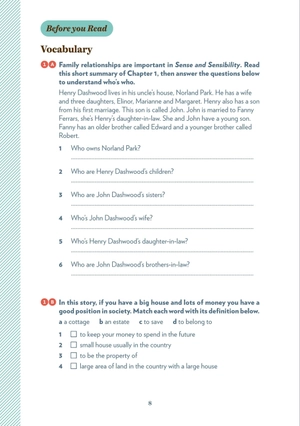 bộ young adult eli readers - sense and sensibility - stage 3 b1 - downloadable audio files