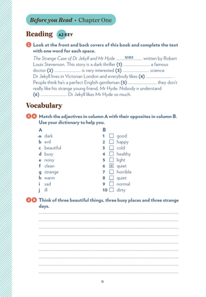 bộ young adult eli readers - the strange case of dr jekyll and mr hyde - stage 2 a2 - downloadable audio files