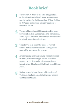 bộ young adult eli readers - the woman in white - stage 3 b1 - downloadable audio files