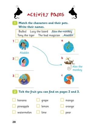 bộ young eli readers - aladdin and the magic lamp - stage 1 below a1 - downloadable multimedia