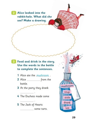 bộ young eli readers - alice in wonderland - stage 4 a2 - downloadable multimedia