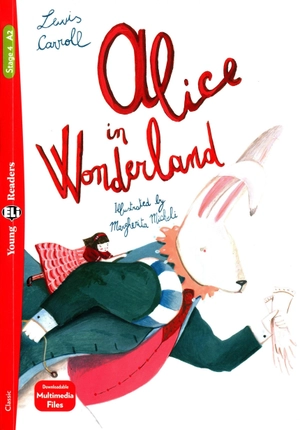 bộ young eli readers - alice in wonderland - stage 4 a2 - downloadable multimedia