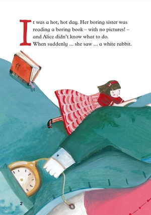 bộ young eli readers - alice in wonderland - stage 4 a2 - downloadable multimedia