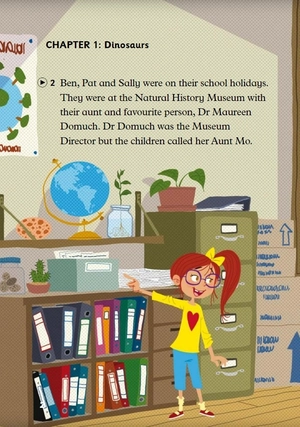 bộ young eli readers - dr domuch and the dinosaur egg - stage 3 a1.1 - downloadable audio files
