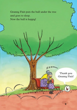 bộ young eli readers - granny fixit and the ball - stage 1 below a1 - downloadable audio files