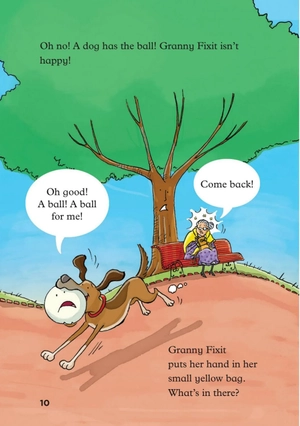 bộ young eli readers - granny fixit and the ball - stage 1 below a1 - downloadable audio files