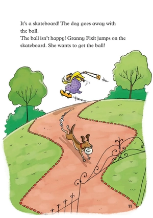 bộ young eli readers - granny fixit and the ball - stage 1 below a1 - downloadable audio files