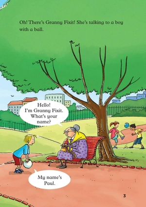 bộ young eli readers - granny fixit and the ball - stage 1 below a1 - downloadable audio files