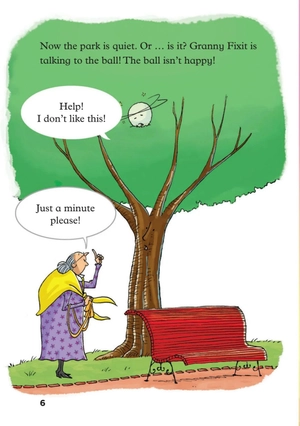 bộ young eli readers - granny fixit and the ball - stage 1 below a1 - downloadable audio files