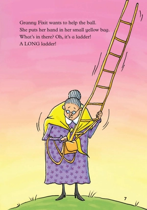 bộ young eli readers - granny fixit and the ball - stage 1 below a1 - downloadable audio files