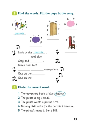 bộ young eli readers - granny fixit and the pirate - stage 1 below a1 - downloadable multimedia