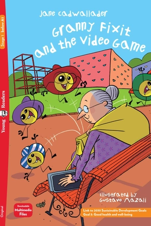 bộ young eli readers - granny fixit and the video game - stage 1 below a1 - downloadable multimedia