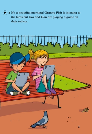 bộ young eli readers - granny fixit and the video game - stage 1 below a1 - downloadable multimedia