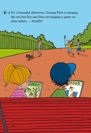 bộ young eli readers - granny fixit and the video game - stage 1 below a1 - downloadable multimedia