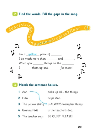 bộ young eli readers - granny fixit and the yellow string - stage 1 below a1 - downloadable multimedia