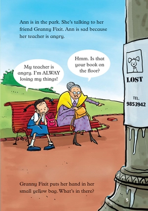 bộ young eli readers - granny fixit and the yellow string - stage 1 below a1 - downloadable multimedia