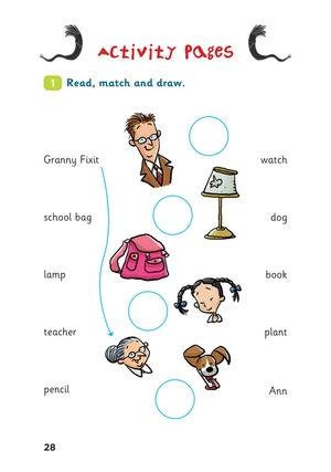 bộ young eli readers - granny fixit and the yellow string - stage 1 below a1 - downloadable multimedia
