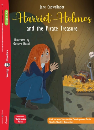 bộ young eli readers - harriet holmes and the pirate treasure - stage 2 a2 - downloadable multimedia