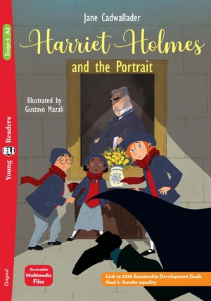 bộ young eli readers - harriet holmes and the portrait - stage 4 a2 - downloadable multimedia