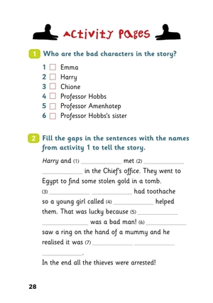 bộ young eli readers - harry and the egyptian tomb - stage 4 a2 - downloadable multimedia