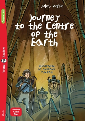 bộ young eli readers - journey to the centre of the earth - stage 4 a2 - downloadable audio files
