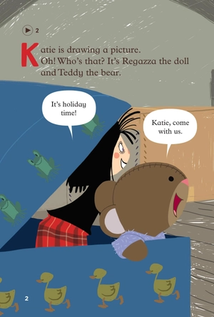 bộ young eli readers - katieℹs happy holiday - stage 1 below a1 - downloadable multimedia