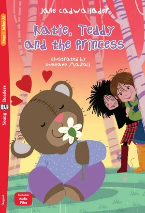 bộ young eli readers - katie, teddy and the princess - stage 1 below a1 - downloadable audio files