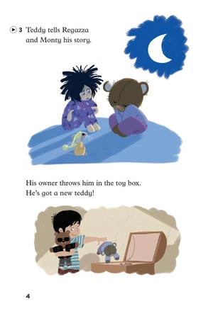 bộ young eli readers - katie, teddy and the princess - stage 1 below a1 - downloadable audio files