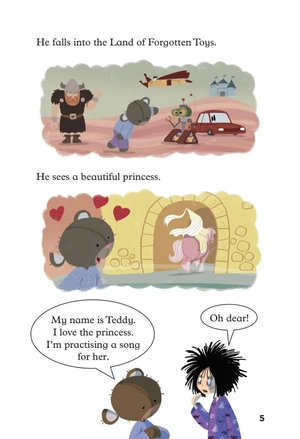 bộ young eli readers - katie, teddy and the princess - stage 1 below a1 - downloadable audio files