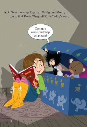bộ young eli readers - katie, teddy and the princess - stage 1 below a1 - downloadable audio files