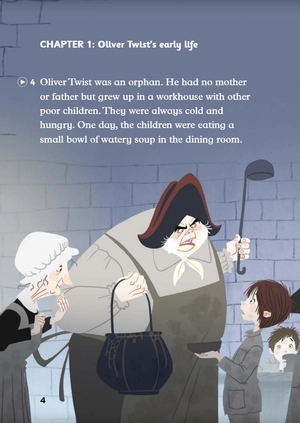 bộ young eli readers - oliver twist - stage 4 a2 - downloadable audio files