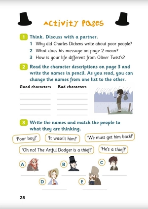 bộ young eli readers - oliver twist - stage 4 a2 - downloadable audio files