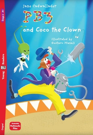 bộ young eli readers - pb3 and coco the clown - stage 2 a1 - downloadable multimedia