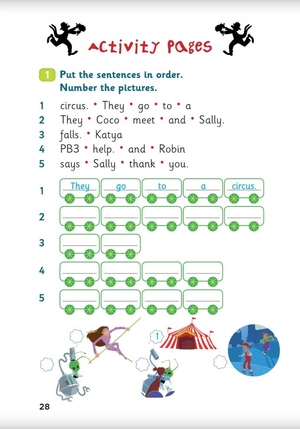 bộ young eli readers - pb3 and coco the clown - stage 2 a1 - downloadable multimedia