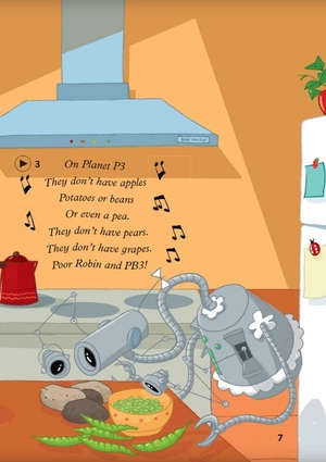 bộ young eli readers - pb3 and the vegetables - stage 2 a1 - downloadable multimedia