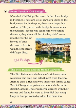 bộ young eli readers real lives - music in florence! - stage 4 a2 - downloadable multimedia files