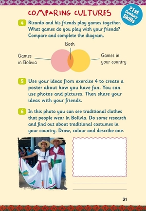 bộ young eli readers real lives - my bolivia! - stage 4 a2 - downloadable multimedia files