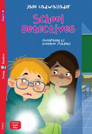 bộ young eli readers - school detectives - stage 2 a1 - downloadable audio files