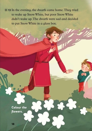 bộ young eli readers - snow white and the seven dwarfs - stage 3 a1.1 - downloadable multimedia