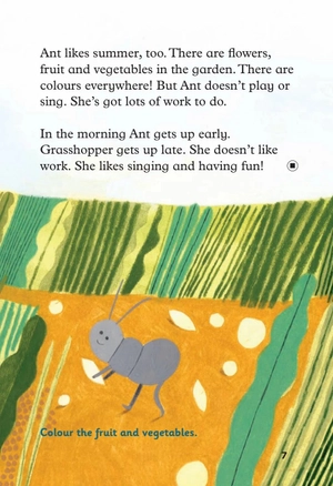 bộ young eli readers - the ant and the grasshopper - stage 1 below a1 - downloadable multimedia