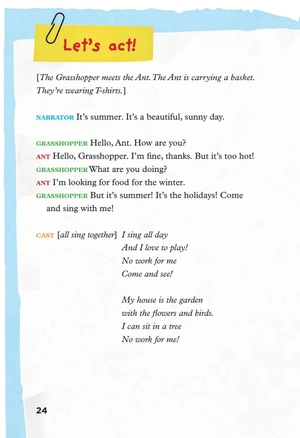 bộ young eli readers - the ant and the grasshopper - stage 1 below a1 - downloadable multimedia