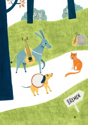 bộ young eli readers - the bremen town musicians - stage 2 a1 - downloadable multimedia