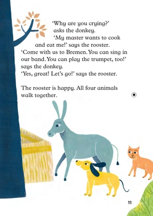 bộ young eli readers - the bremen town musicians - stage 2 a1 - downloadable multimedia