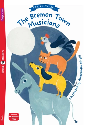 bộ young eli readers - the bremen town musicians - stage 2 a1 - downloadable multimedia