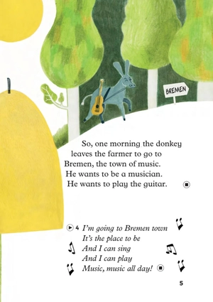 bộ young eli readers - the bremen town musicians - stage 2 a1 - downloadable multimedia