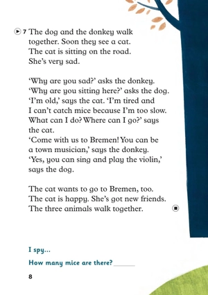 bộ young eli readers - the bremen town musicians - stage 2 a1 - downloadable multimedia