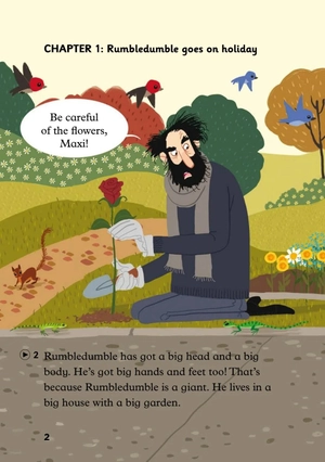 bộ young eli readers - the giant rumbledumble - stage 2 a1 - downloadable audio files